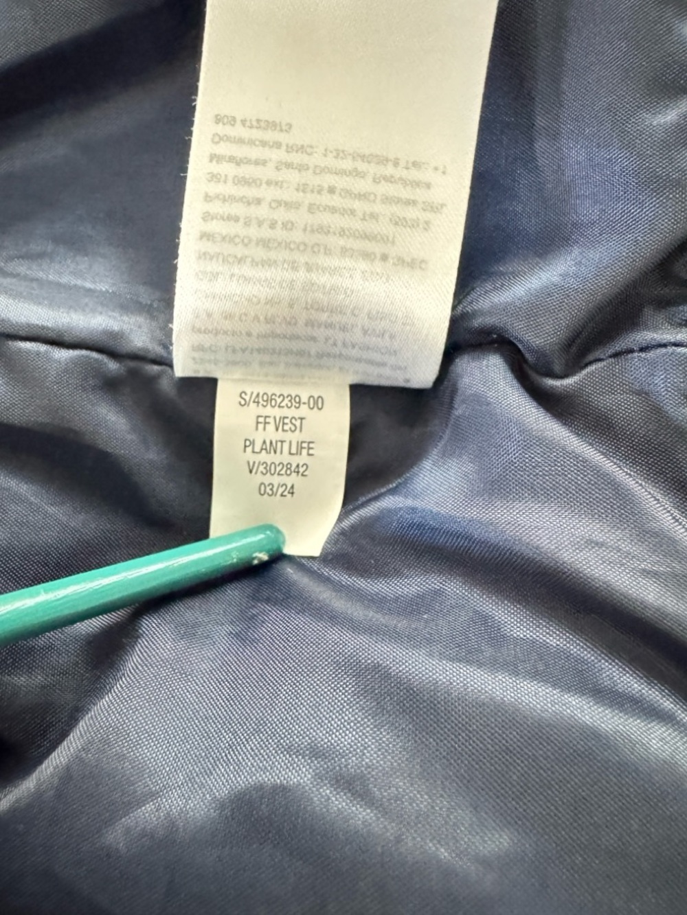 Old Navy Green Puffer Vest Kids Size M (8) Water-Resistant Lightweight - Picture 7 of 9